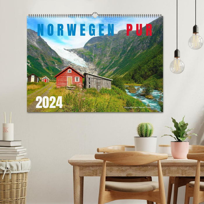 Norwegen PUR (CALVENDO Wandkalender 2024)