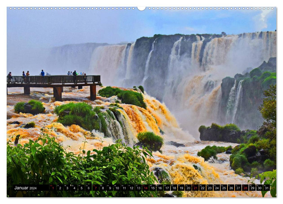 Brazil - the largest country in South America (CALVENDO wall calendar 2024) 