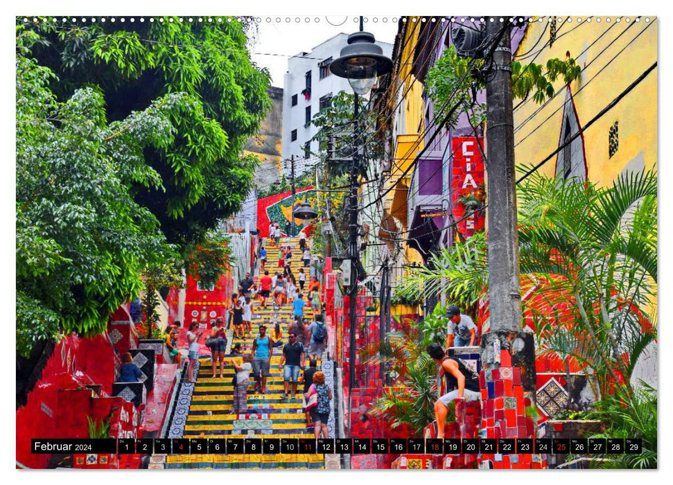 Brazil - the largest country in South America (CALVENDO wall calendar 2024) 