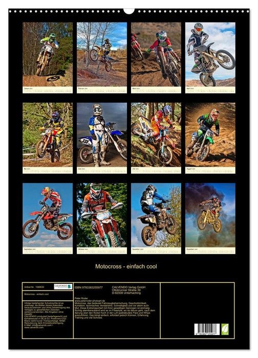 Motocross - einfach cool (CALVENDO Wandkalender 2024)