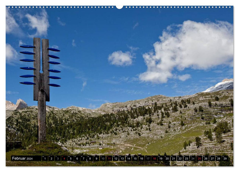 Im Reich der Fanes - Sagenwelt der Dolomiten (CALVENDO Wandkalender 2024)