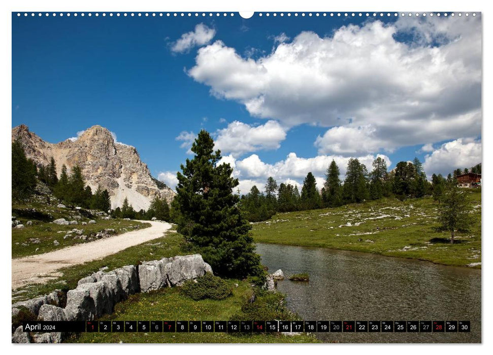 In the realm of Fanes - legendary world of the Dolomites (CALVENDO wall calendar 2024) 