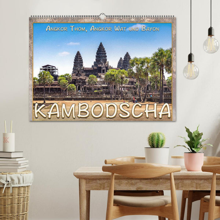 Kambodscha, Angkor Thom, Angkor Wat und Bayon (CALVENDO Wandkalender 2024)