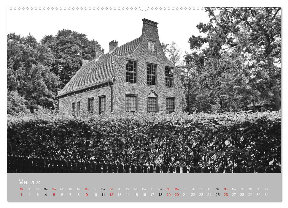 Potsdam schwarz auf weiß (CALVENDO Premium Wandkalender 2024)