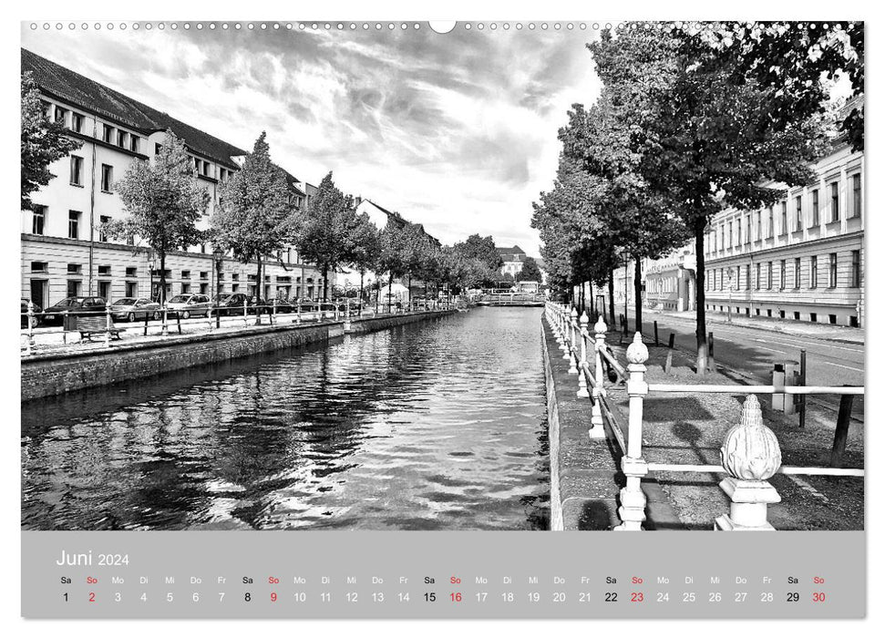 Potsdam schwarz auf weiß (CALVENDO Premium Wandkalender 2024)