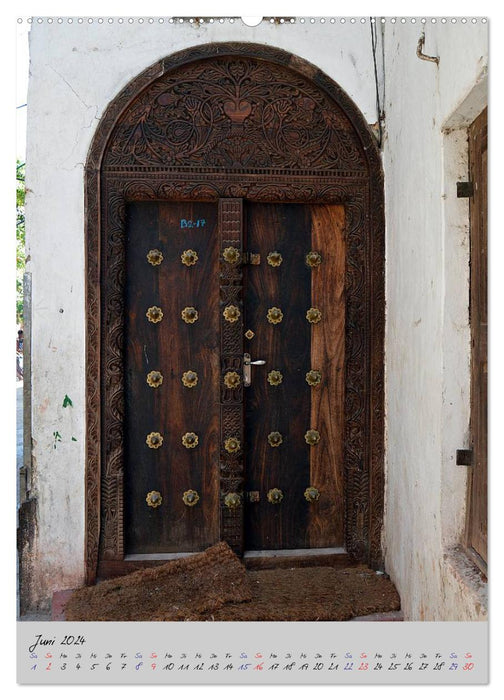 Zanzibar's door art (CALVENDO wall calendar 2024) 