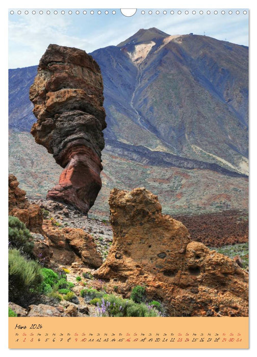 Île volcanique de Tenerife (calendrier mural CALVENDO 2024) 