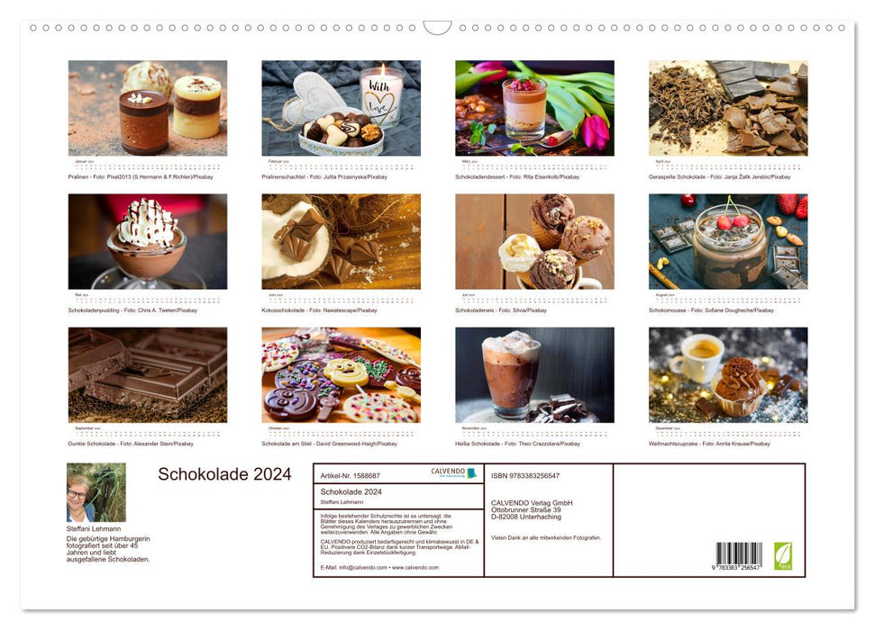 Chocolate 2024. Sensual impressions (CALVENDO wall calendar 2024) 