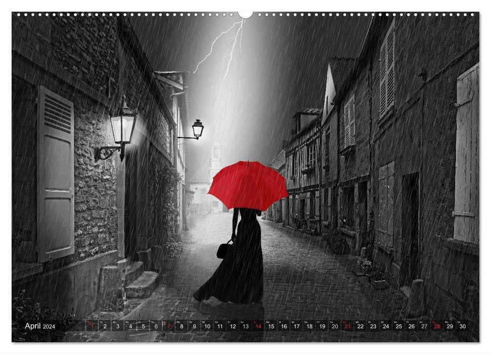 Red like love by Mausopardia (CALVENDO wall calendar 2024) 