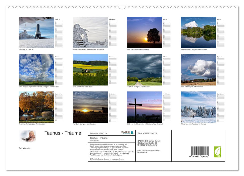 Taunus - Dreams (CALVENDO Premium Wall Calendar 2024) 