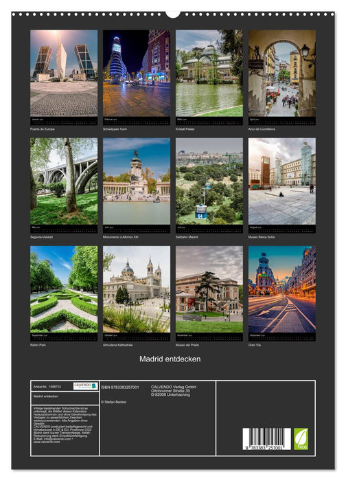 Discover Madrid (CALVENDO Premium Wall Calendar 2024) 