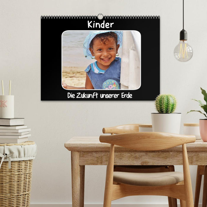 Children The future of our earth (CALVENDO wall calendar 2024) 