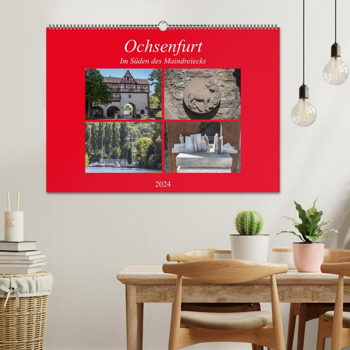 Ochsenfurt in the south of the Main Triangle (CALVENDO wall calendar 2024) 