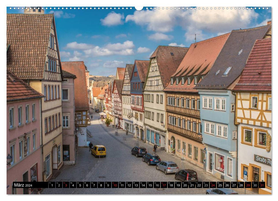 Ochsenfurt in the south of the Main Triangle (CALVENDO wall calendar 2024) 