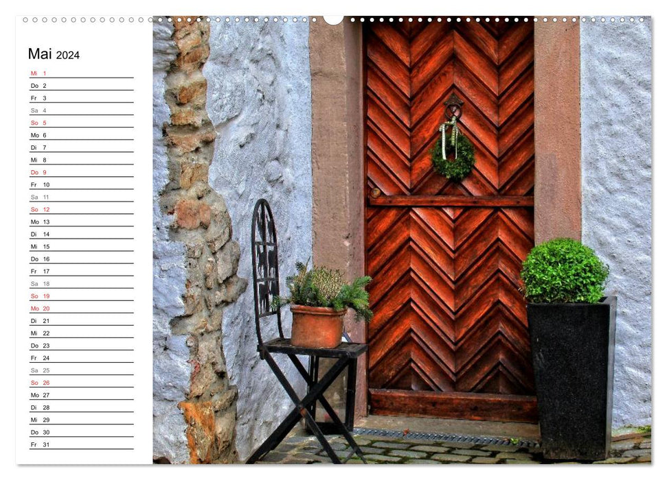 Eye-catchers - gates, doors and windows (CALVENDO Premium Wall Calendar 2024) 