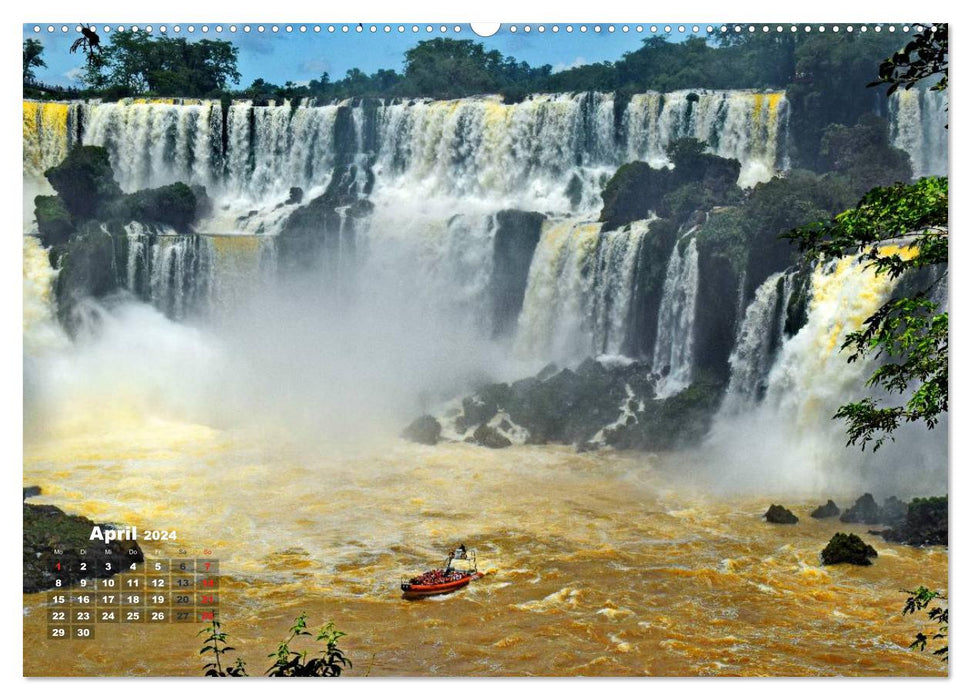 Argentina. The Iguazú Falls (CALVENDO Premium Wall Calendar 2024) 