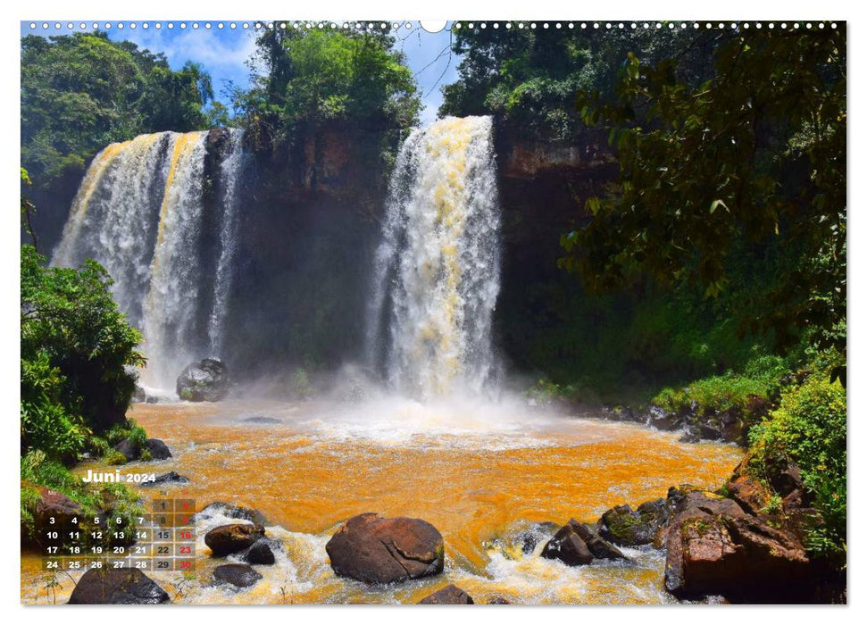 Argentina. The Iguazú Falls (CALVENDO Premium Wall Calendar 2024) 