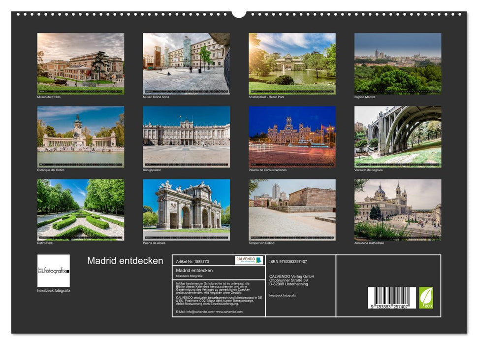 Madrid entdecken (CALVENDO Premium Wandkalender 2024)