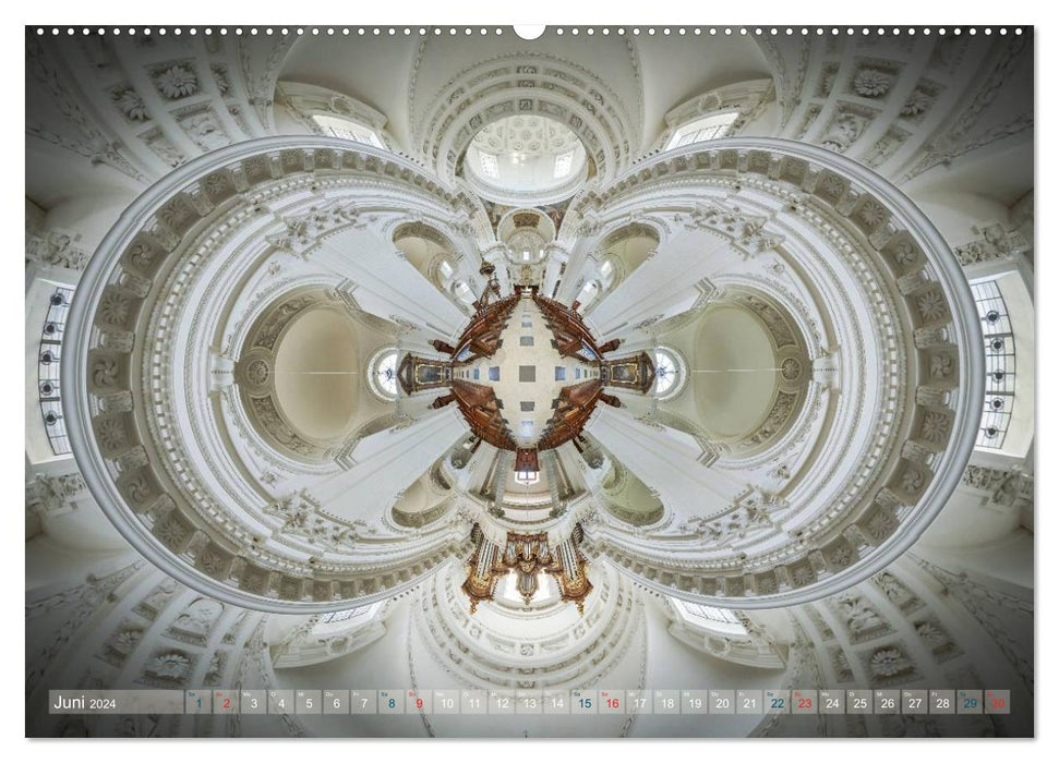 Divine projections - church panoramas (CALVENDO wall calendar 2024) 