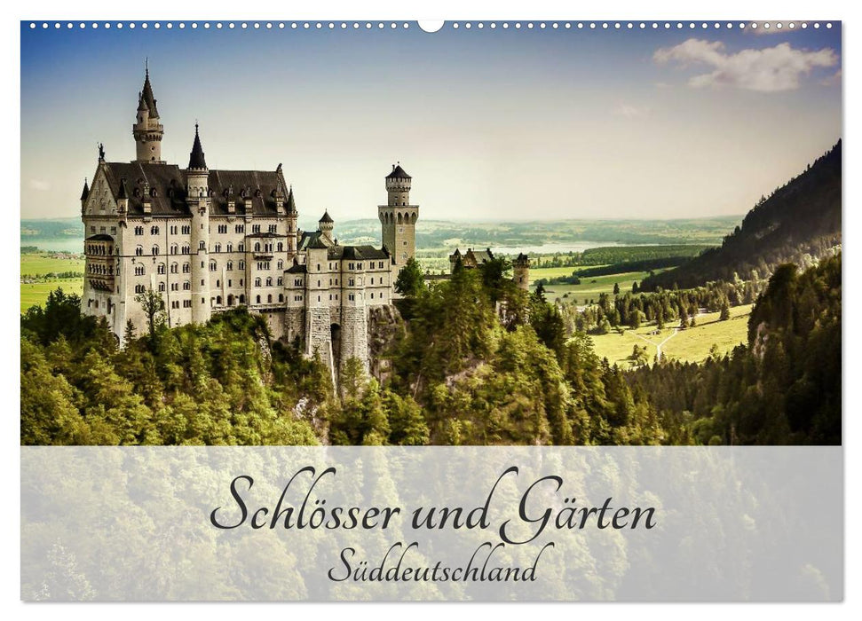 Schlösser und Gärten Süddeutschland (CALVENDO Wandkalender 2024)