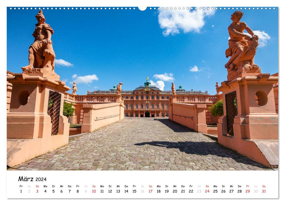 Castles and gardens in southern Germany (CALVENDO wall calendar 2024) 