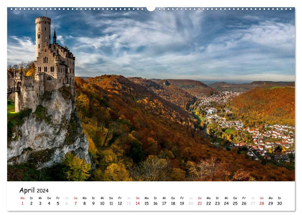 Castles and gardens in southern Germany (CALVENDO wall calendar 2024) 