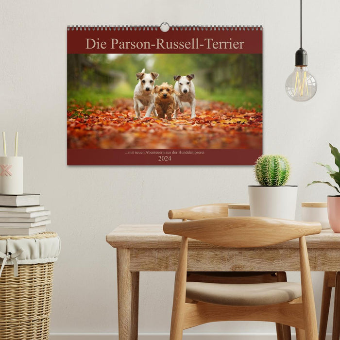 The Parson Russell Terriers ...with new adventures from dog clipping (CALVENDO wall calendar 2024) 