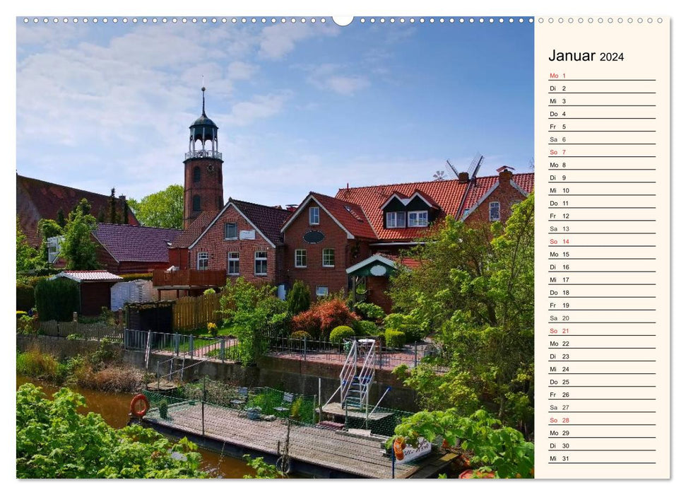Papenburg and the Rheiderland (CALVENDO Premium Wall Calendar 2024) 