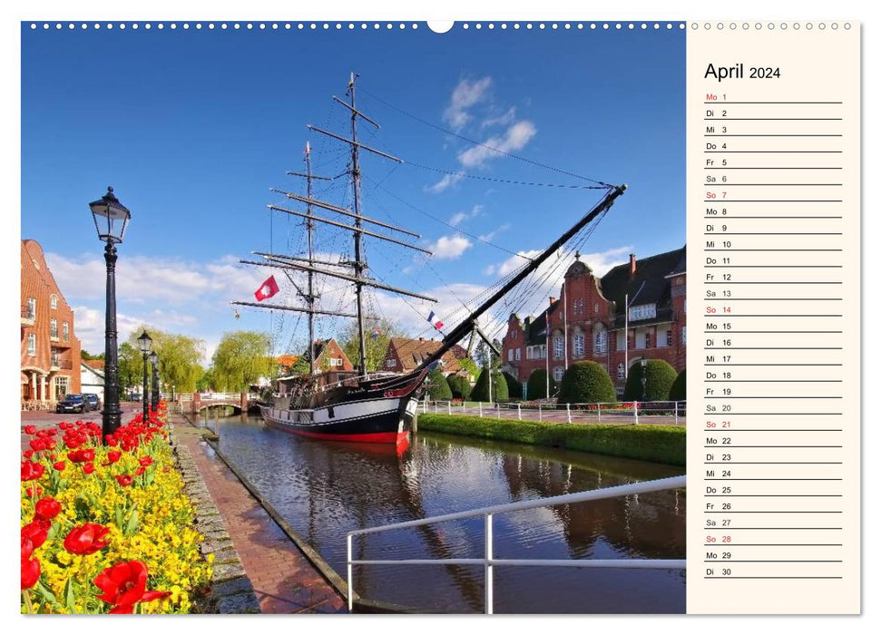 Papenburg and the Rheiderland (CALVENDO Premium Wall Calendar 2024) 