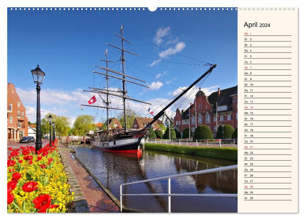 Papenburg und das Rheiderland (CALVENDO Premium Wandkalender 2024)