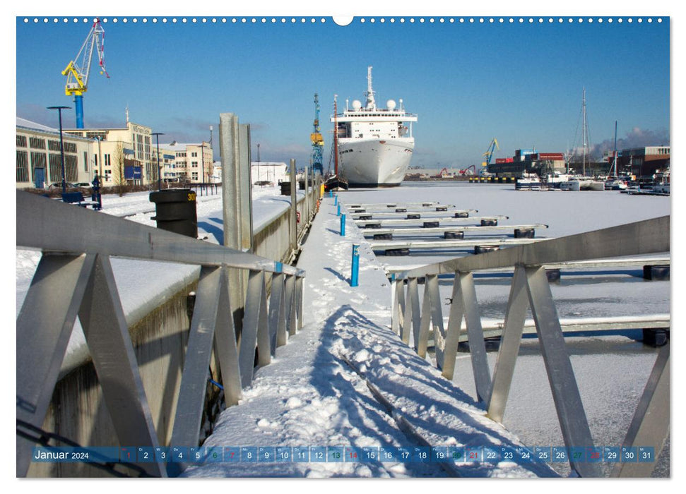 City of Wismar in Mecklenburg - A Hanseatic city with a lot of charm (CALVENDO Premium Wall Calendar 2024) 