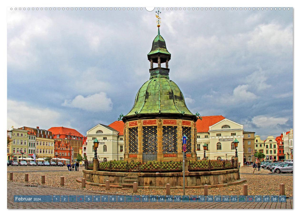 City of Wismar in Mecklenburg - A Hanseatic city with a lot of charm (CALVENDO Premium Wall Calendar 2024) 