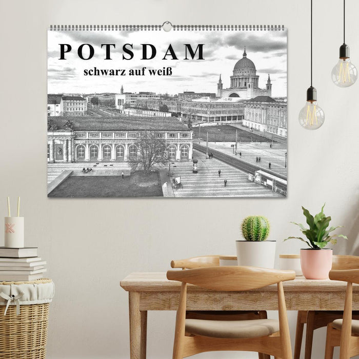 Potsdam black on white (CALVENDO wall calendar 2024) 