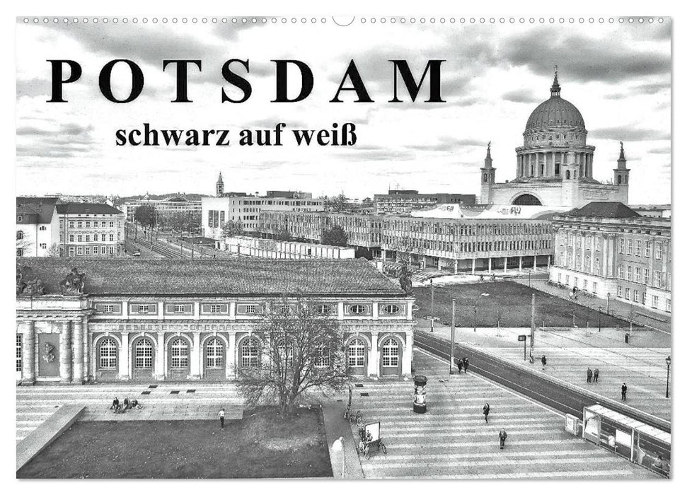 Potsdam noir sur blanc (calendrier mural CALVENDO 2024) 