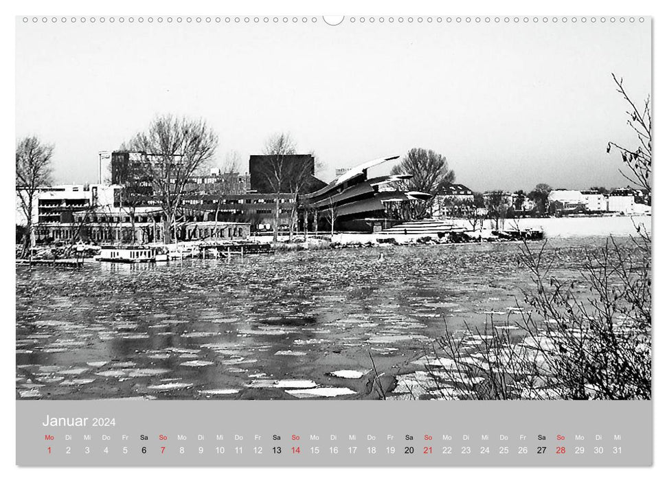 Potsdam black on white (CALVENDO wall calendar 2024) 
