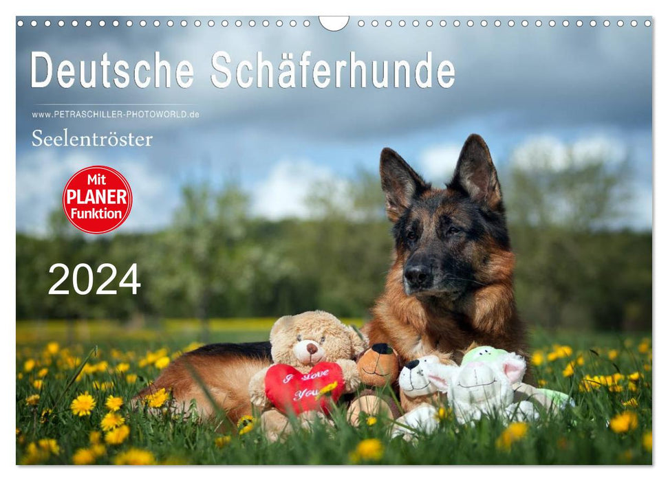 Deutsche Schäferhunde Seelentröster (CALVENDO Wandkalender 2024)