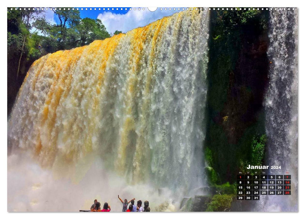 Brésil. Le parc national d'Iguazú (calendrier mural CALVENDO 2024) 