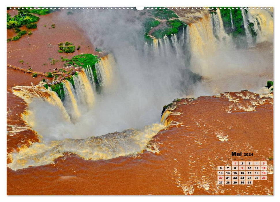 Brésil. Le parc national d'Iguazú (calendrier mural CALVENDO 2024) 