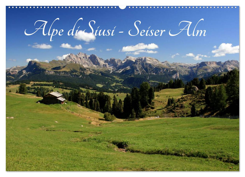 Alpe di Siusi - Seiser Alm (CALVENDO Wandkalender 2024)