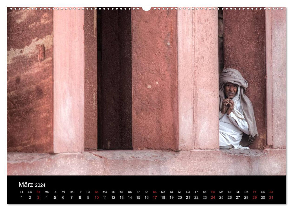Indiens Gesichter (CALVENDO Premium Wandkalender 2024)