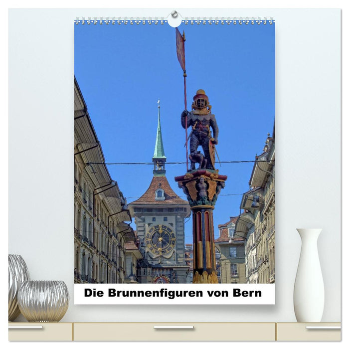 Les figures de fontaines de Berne (calendrier mural CALVENDO Premium 2024) 