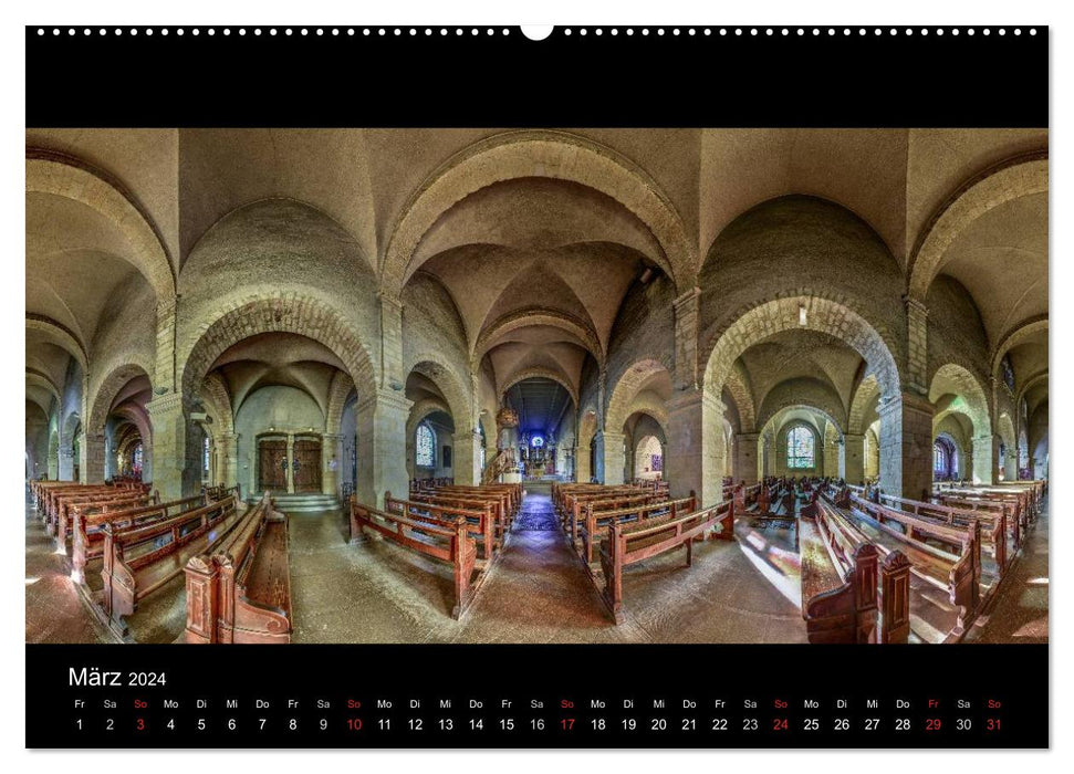 Chapels, churches and cathedrals 2024 (CALVENDO wall calendar 2024) 