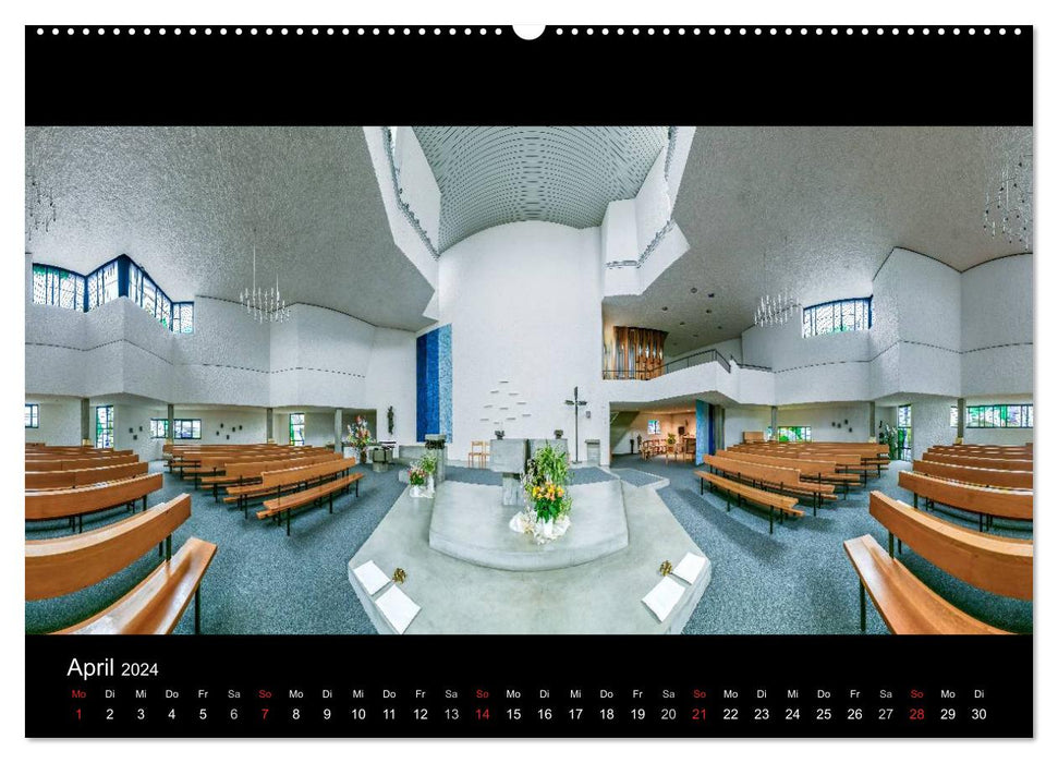 Chapels, churches and cathedrals 2024 (CALVENDO wall calendar 2024) 