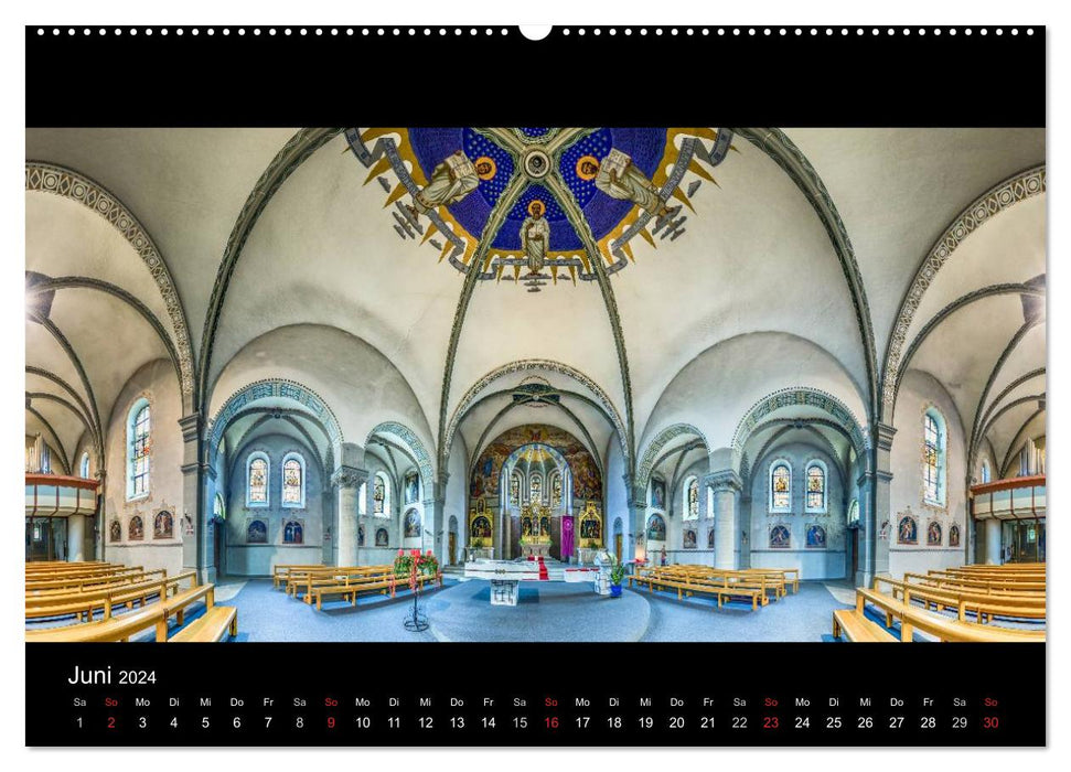 Chapels, churches and cathedrals 2024 (CALVENDO wall calendar 2024) 