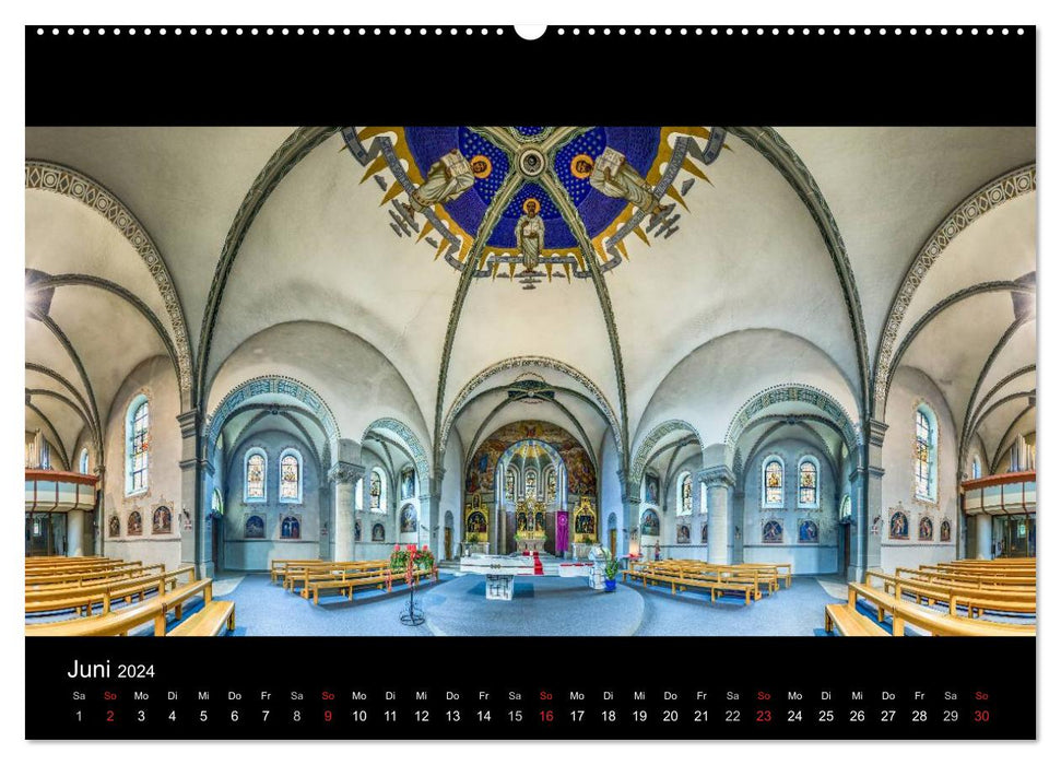 Kapellen, Kirchen und Kathedralen 2024 (CALVENDO Wandkalender 2024)