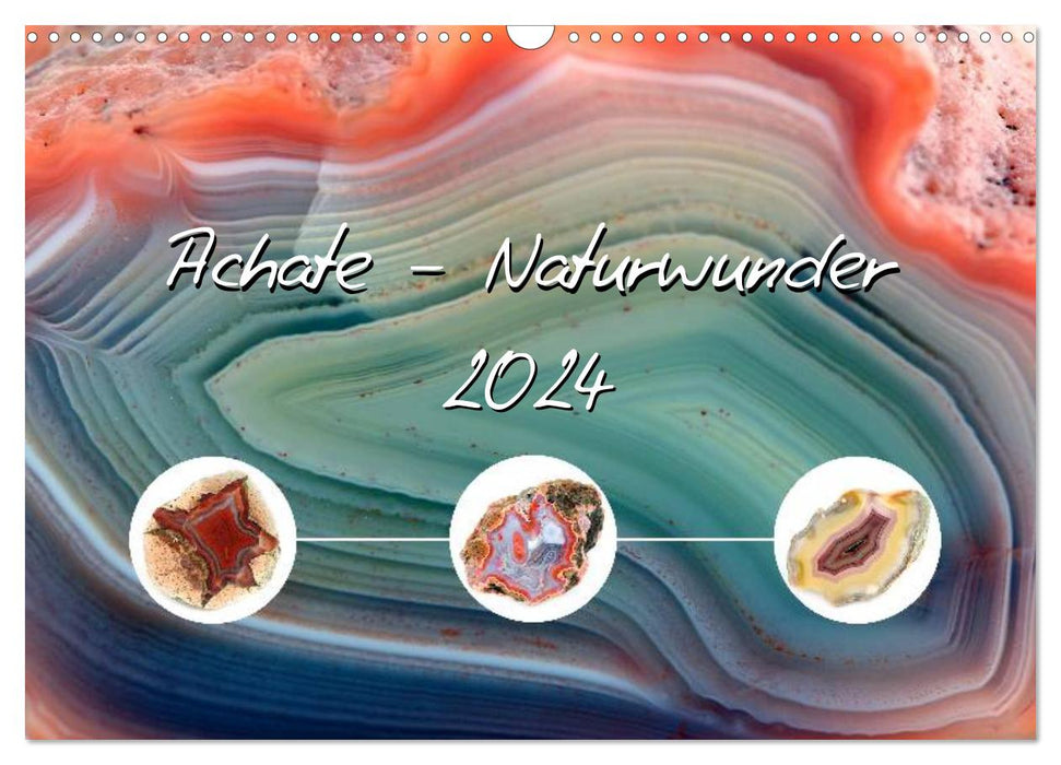 Agates - natural wonders (CALVENDO wall calendar 2024) 