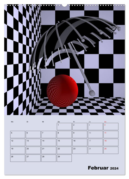 OpArt et plus encore (Calendrier mural CALVENDO Premium 2024) 