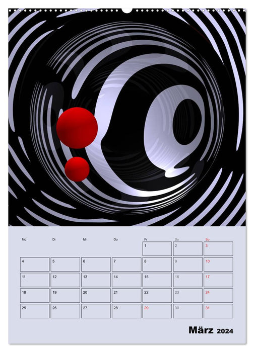 OpArt and more (CALVENDO Premium Wall Calendar 2024) 