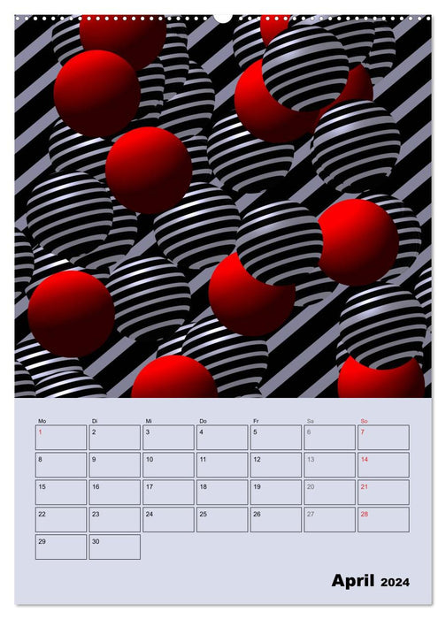 OpArt et plus encore (Calendrier mural CALVENDO Premium 2024) 