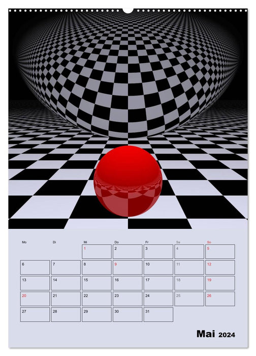 OpArt and more (CALVENDO Premium Wall Calendar 2024) 